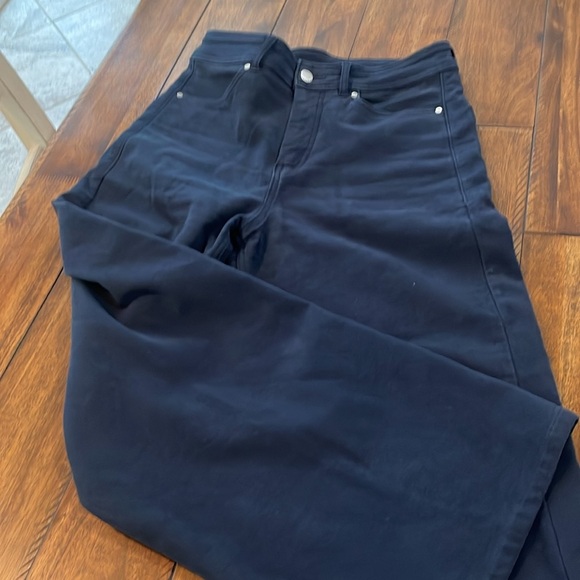 CALIA Women's High Rise Kickback Wide Leg Pant Indigo Sky Blue Sz 6 - Picture 4 of 16